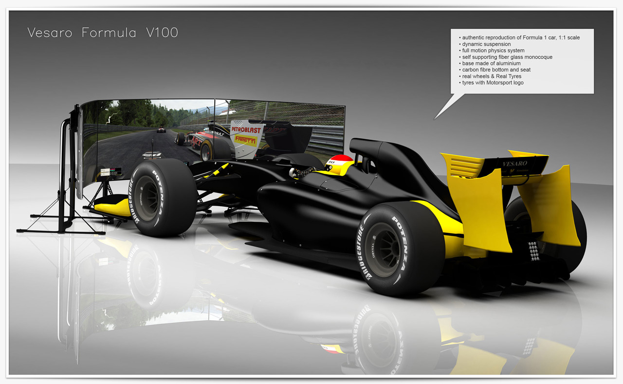 Vesaro Formula V75 for Professional Formula Training and Commercial Entertainment