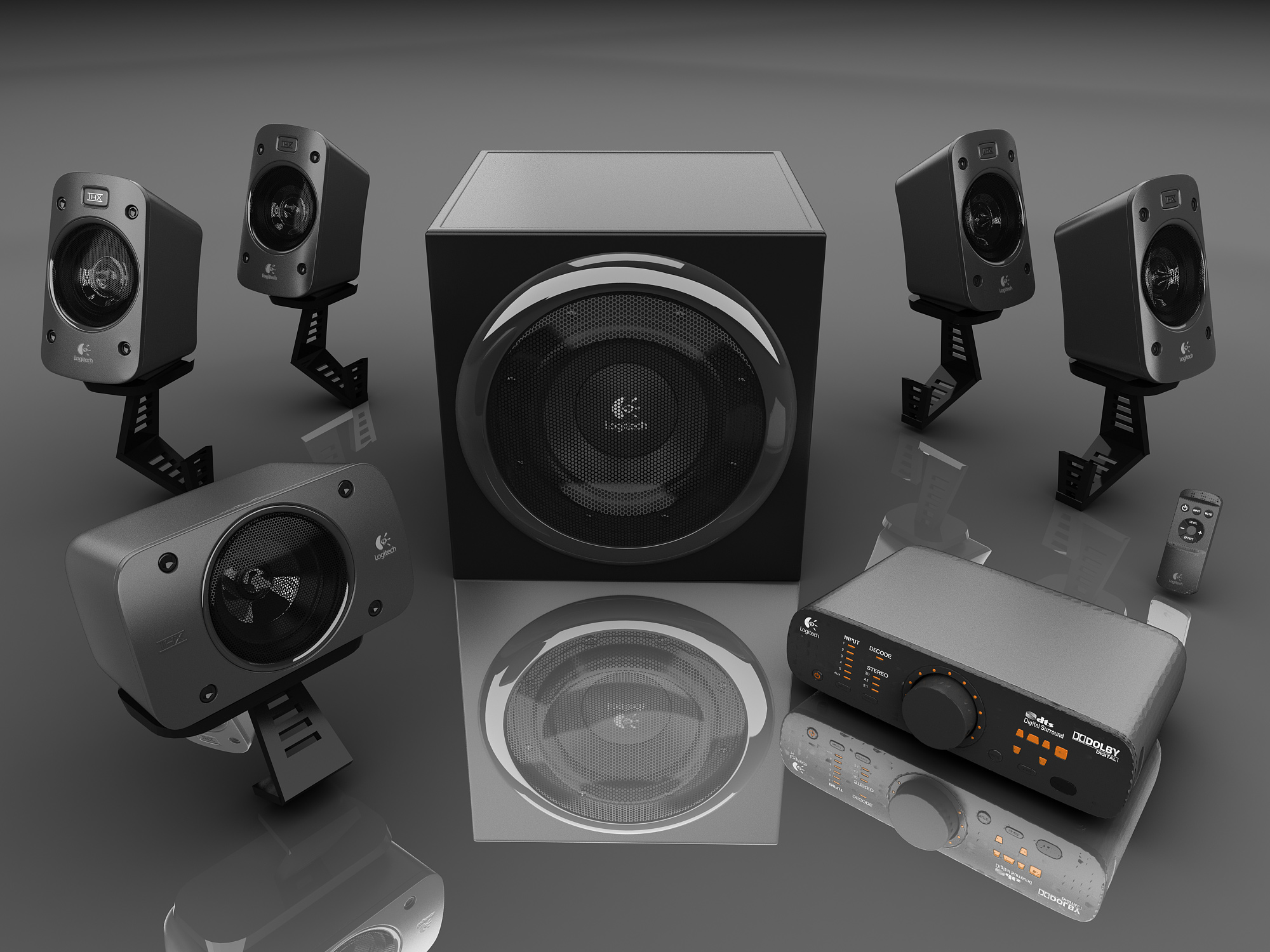belønning overførsel deres Audio System - 4.1 THX Surround Sound, Logitech Z906