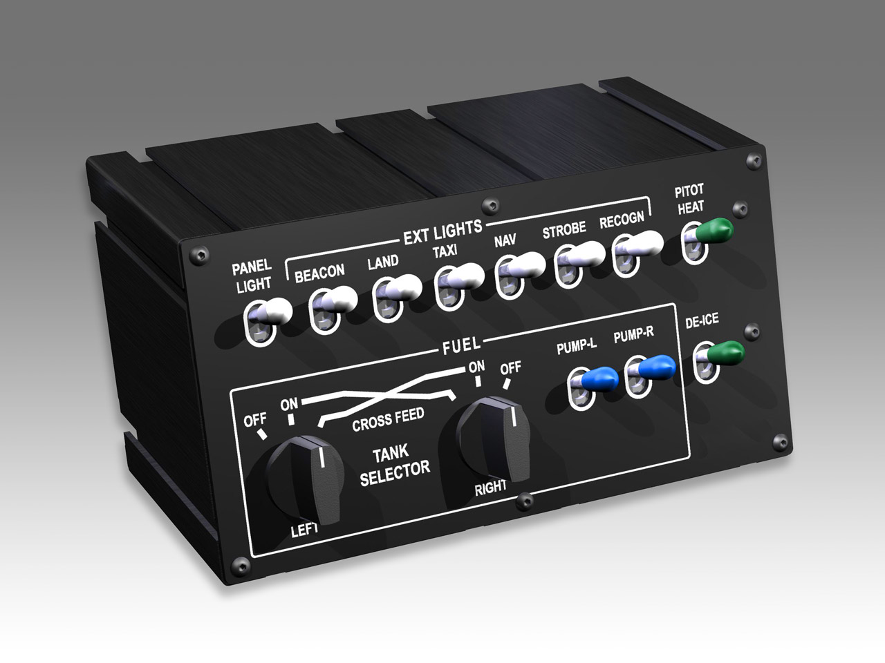 Flight Controls - Flight Switch Panel Pro - Lights & Fuel