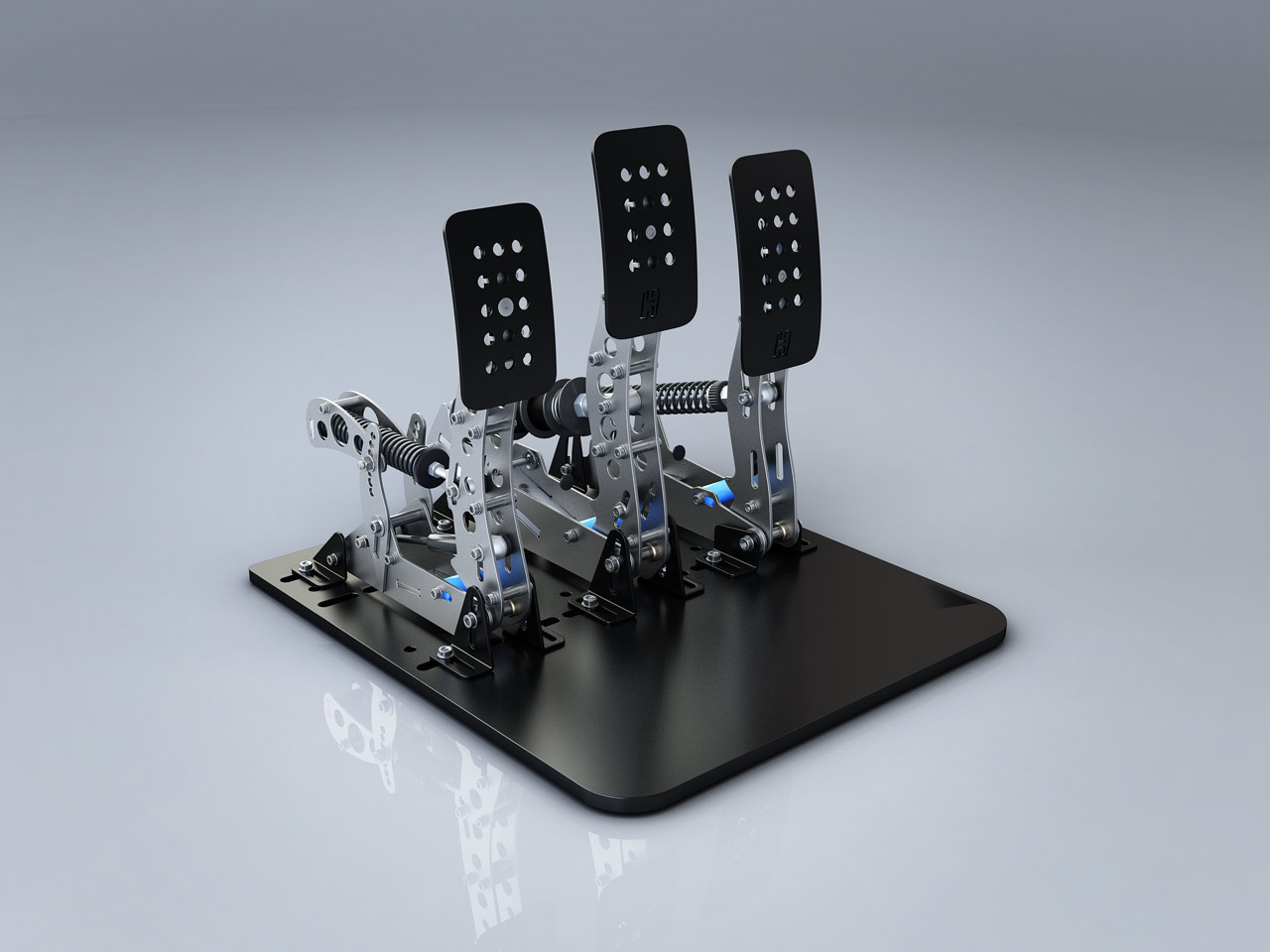 Pro Control V-Spec Hydraulic Pedals - 3 Pedal - Black Edition