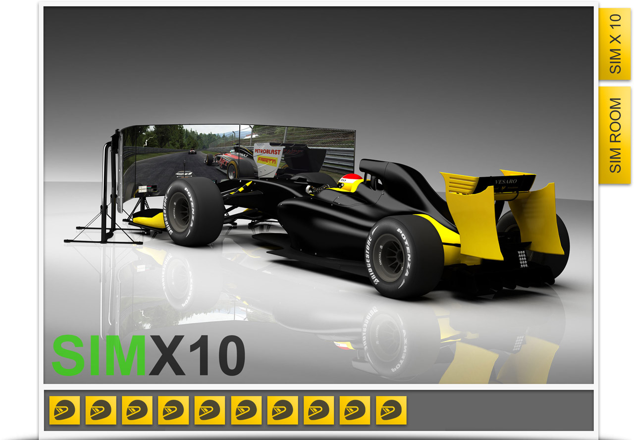 Vesaro Sim Centre Formula Packages with 10 x Simulators