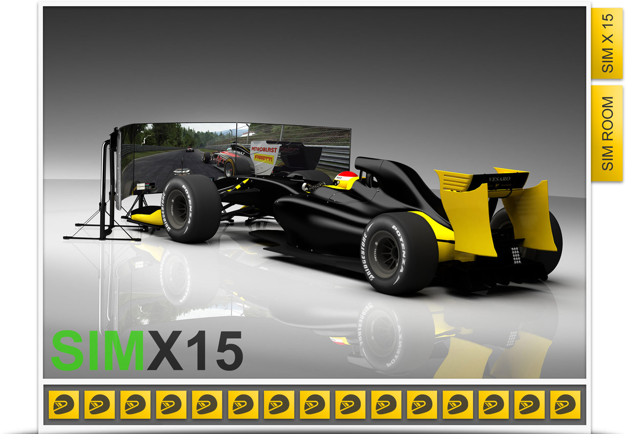 Vesaro Sim Centre Formula Packages with 15 x Simulators