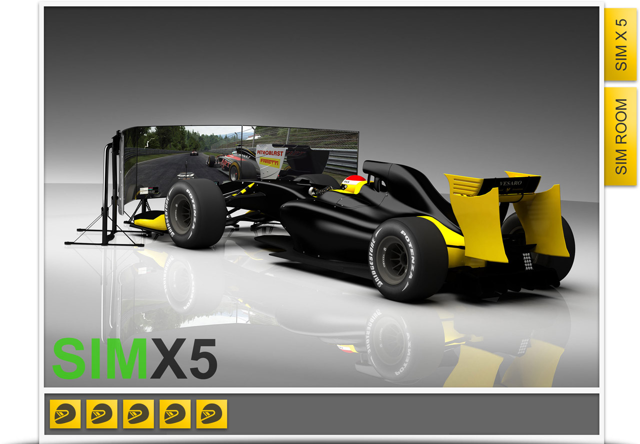 Vesaro Sim Centre Formula Packages with 5 x Simulators