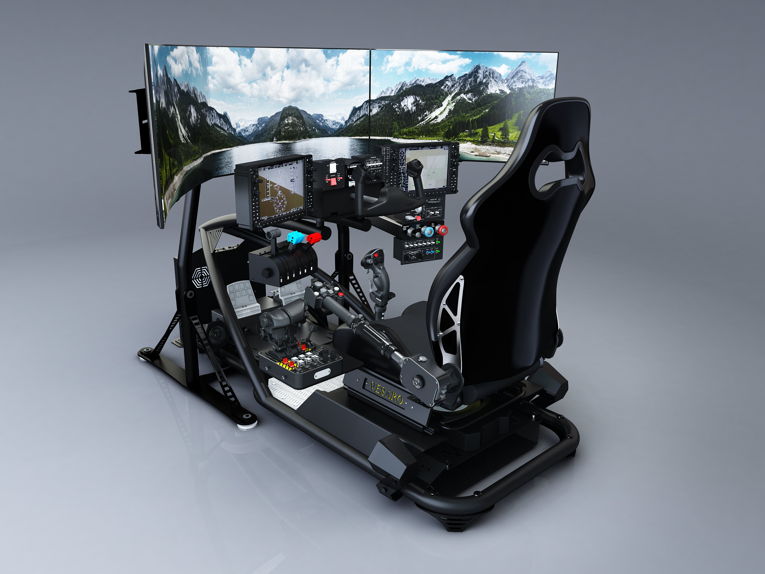 Just finished adding VIRPIL's full catalog to my driving sim rig