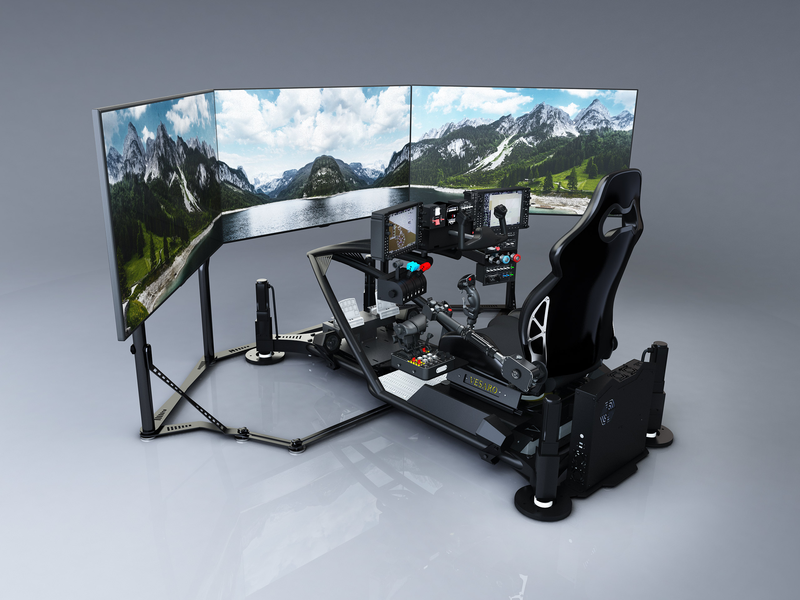 Who has room in their house for this Flight Sim turbine PC case