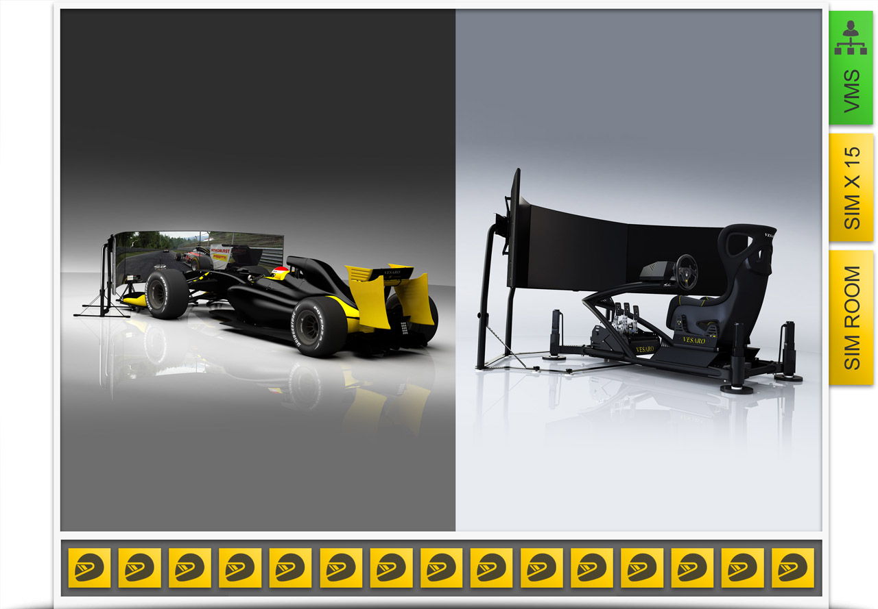 ? - I'm looking for the simulators to be a mix of general racing simulators and formula specific simulators