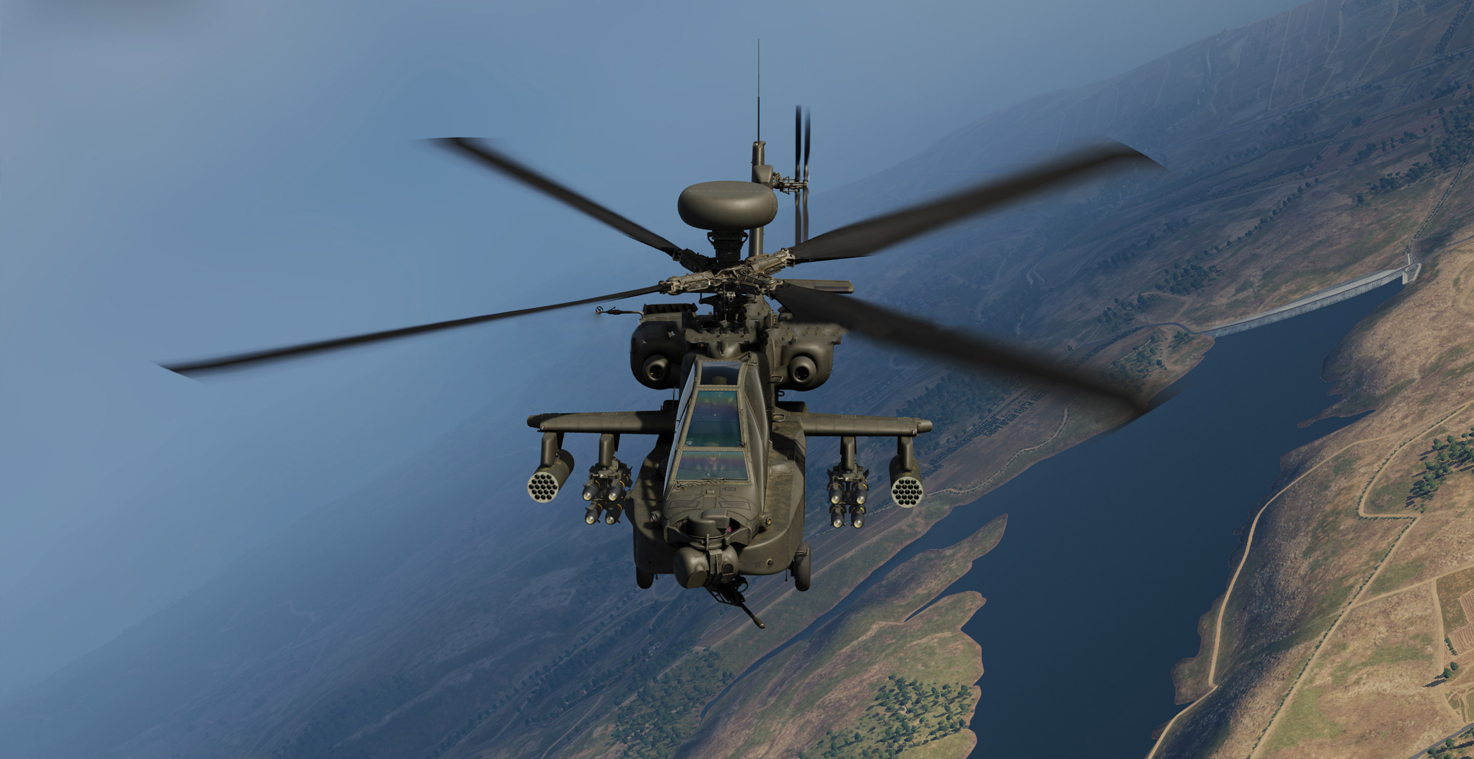 Full Motion 4K Helicopter Simulator